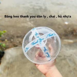 Băng keo dán ly chai nhựa