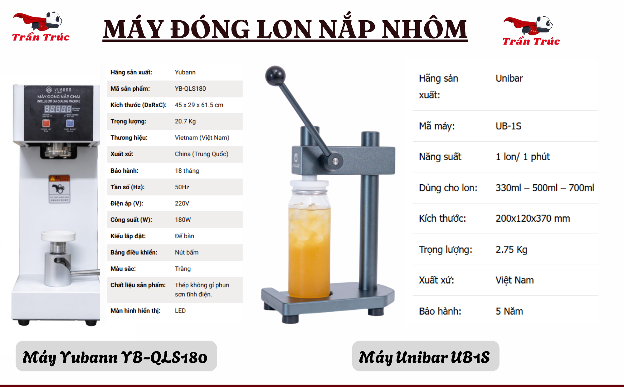 Máy đóng Lon Nắp Nhôm