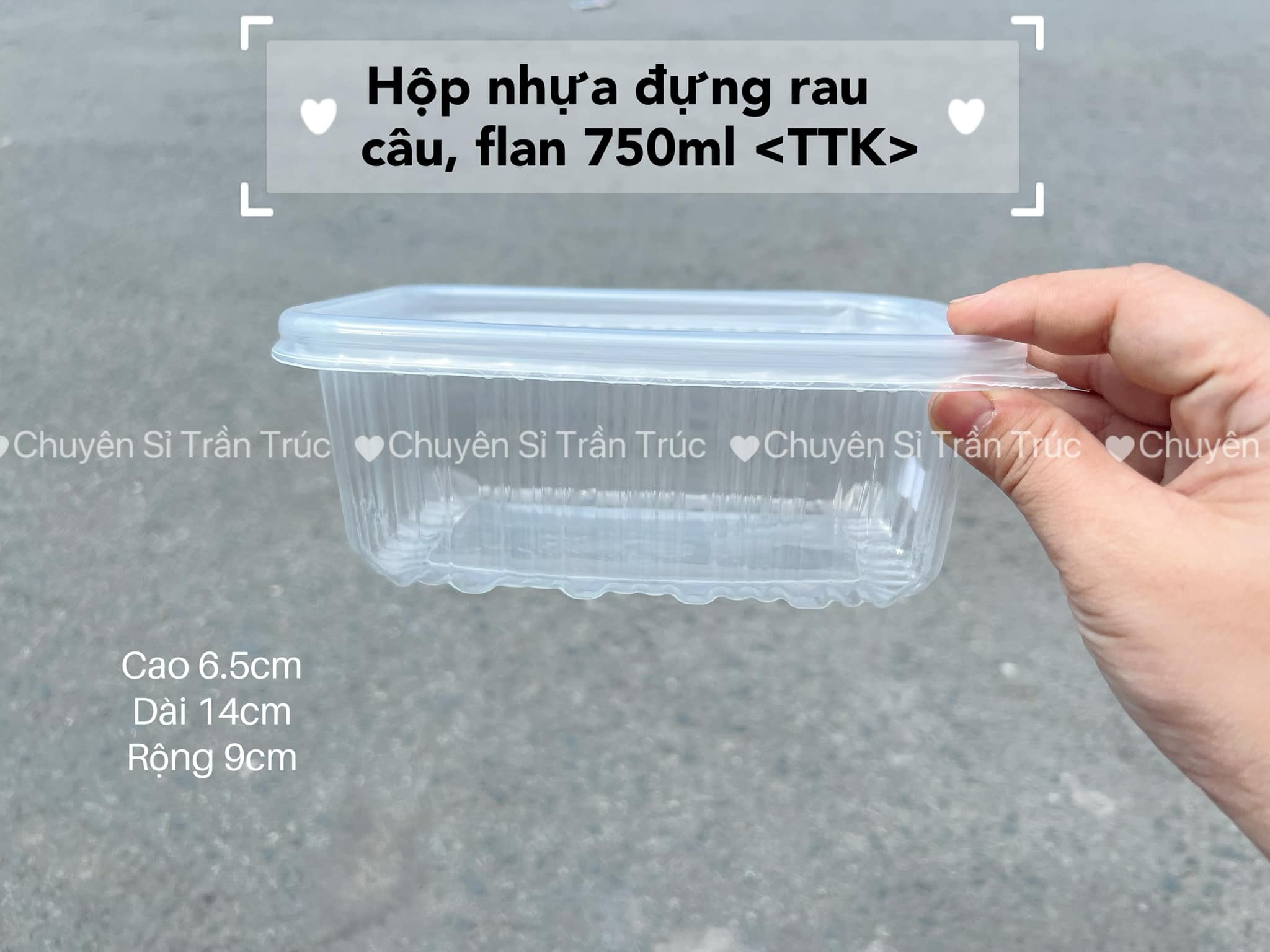 Hop Nhua Dung Rau Cau 750ml Chuyen Si Tran Truc