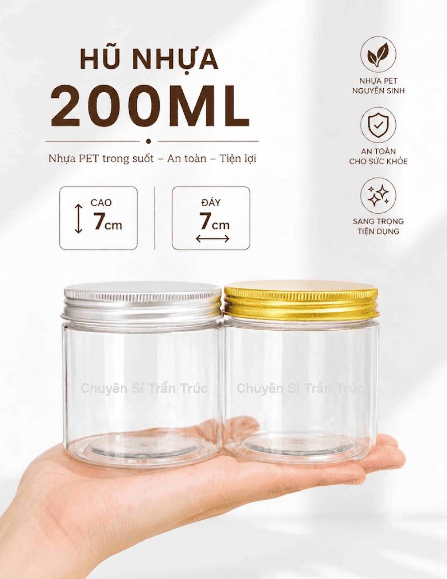 Hu Nhua 200ml Nap Nhom